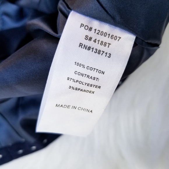 SOLD Blue White Dotted Blazer - Picture 7 of 7